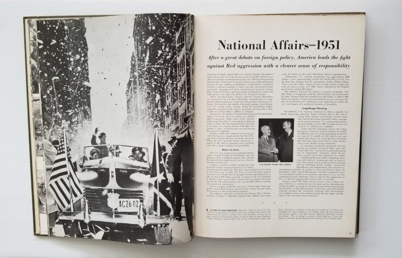 Life Magazine 1951 Edition Year ‘Your Lifetime in Pictures’ Bound Book 224Pages