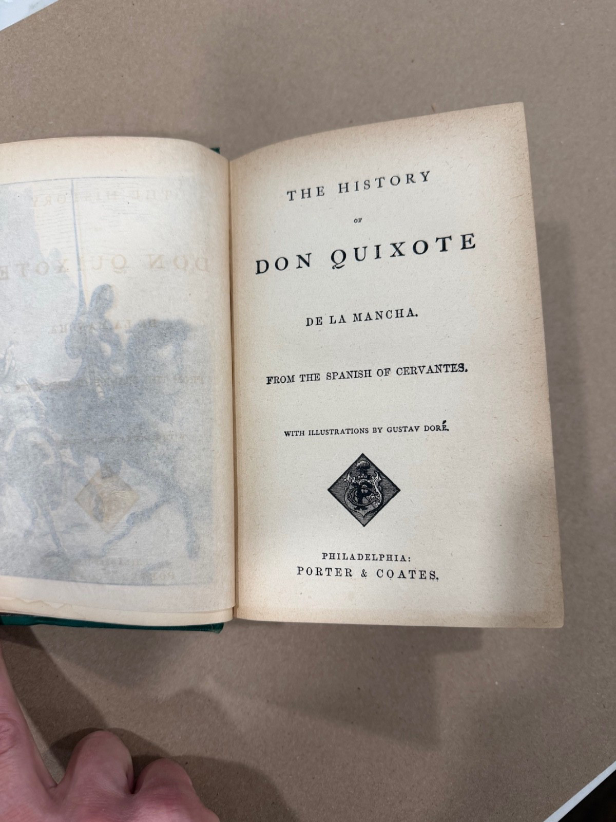 Don Quixote Cervantes Gustave Doré Illustrated Porter & Coates Philadelphia