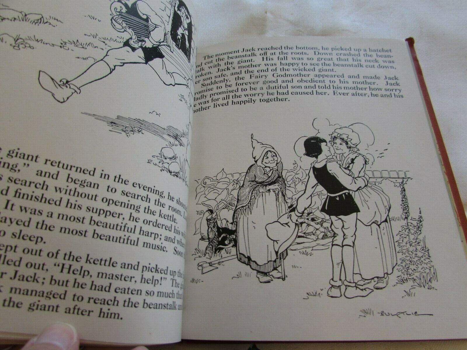 Eight Fairy Tales -Vintage 1938 Watty Piper Hard Cover Illustrated 34852