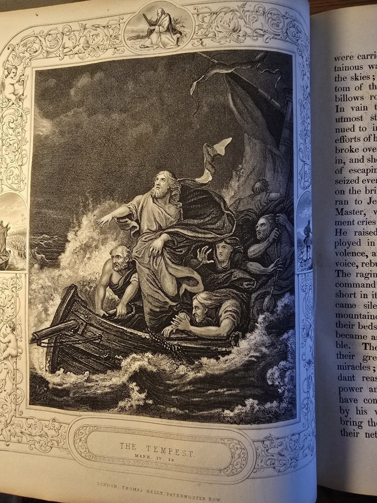 1851 Religious Book. Fine Elaborate Binding.
