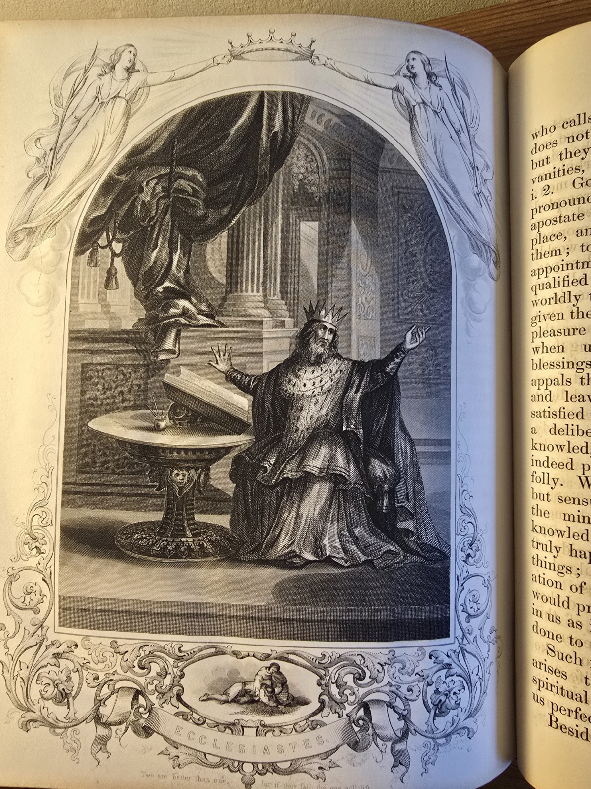 1851 Religious Book. Fine Elaborate Binding.