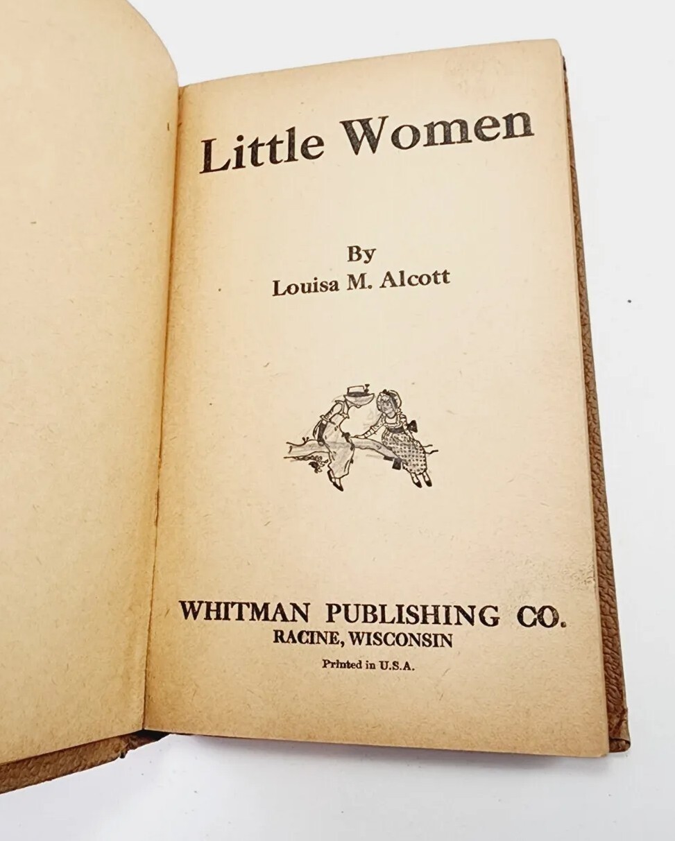 Antique HTF LITTLE WOMEN Louisa M. Alcott Whitman Publishing c. 1920s HC 6.5″