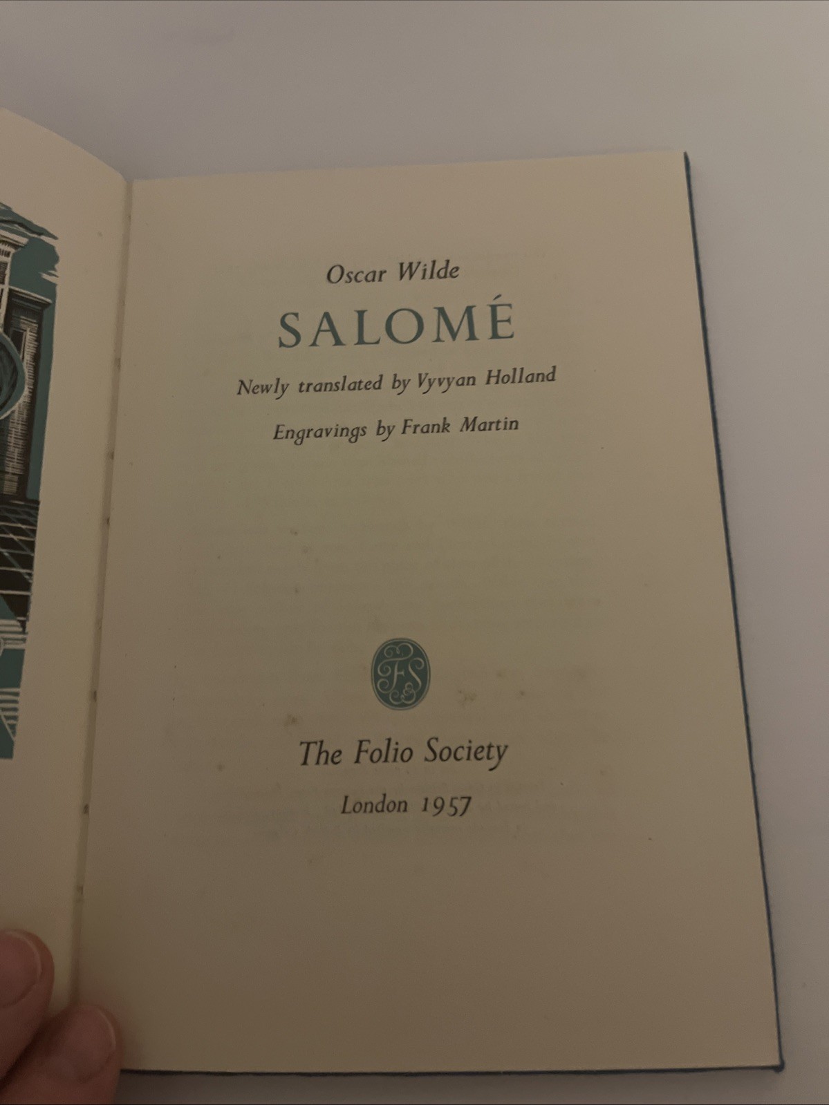 Oscar Wilde Salome Folio Society Vintage Hardback With Slipcase 1957