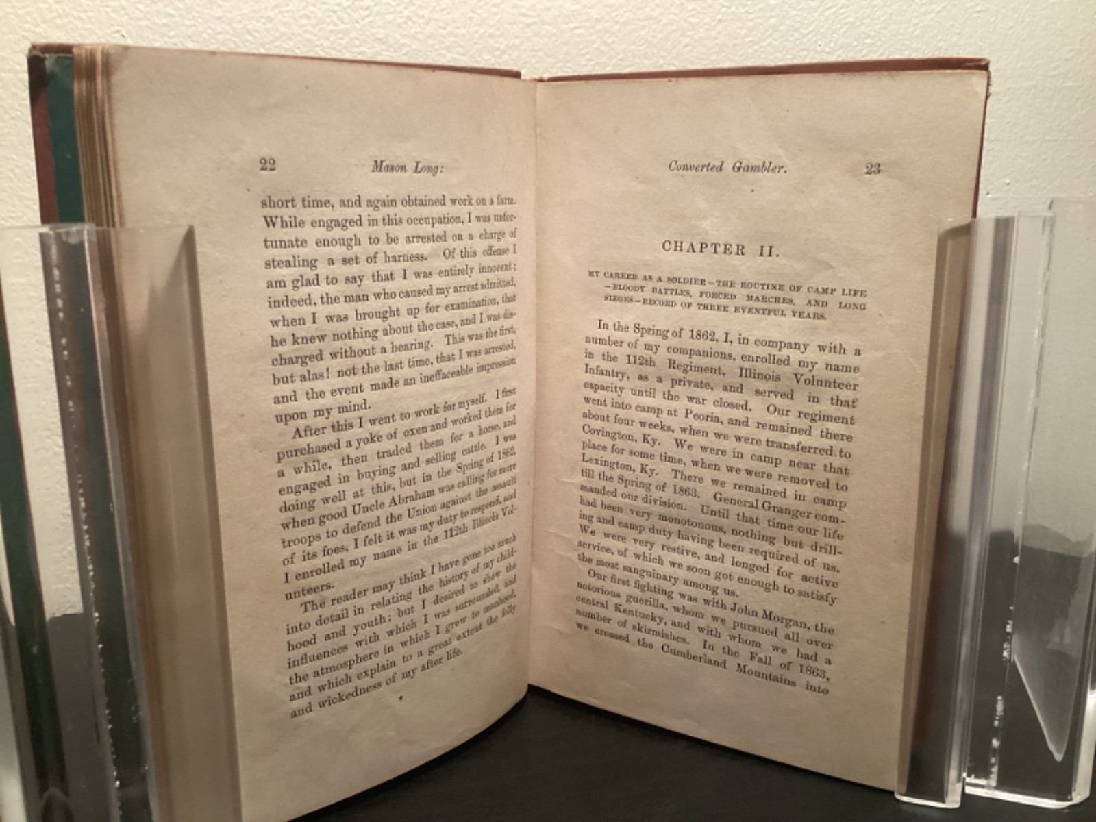 1878 the Life Of Mason Long, The Converted Gambler