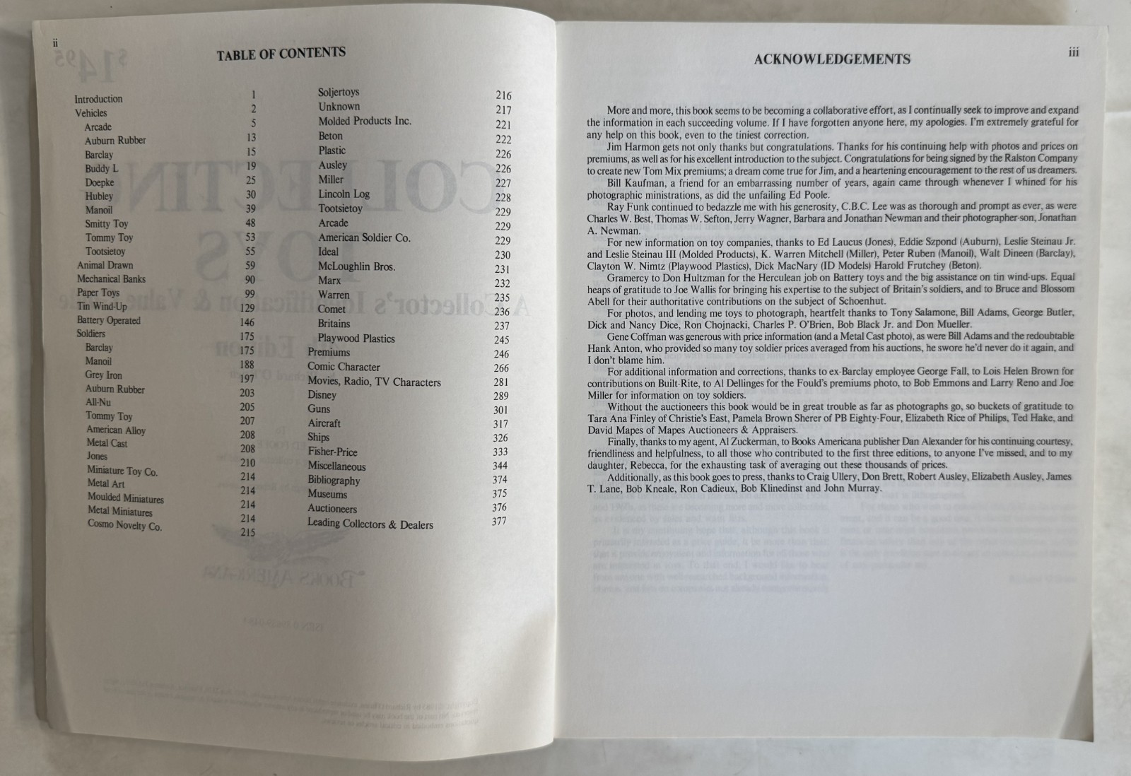 Collecting Toys: A collector’s identification & value guide by Richard O’Brien