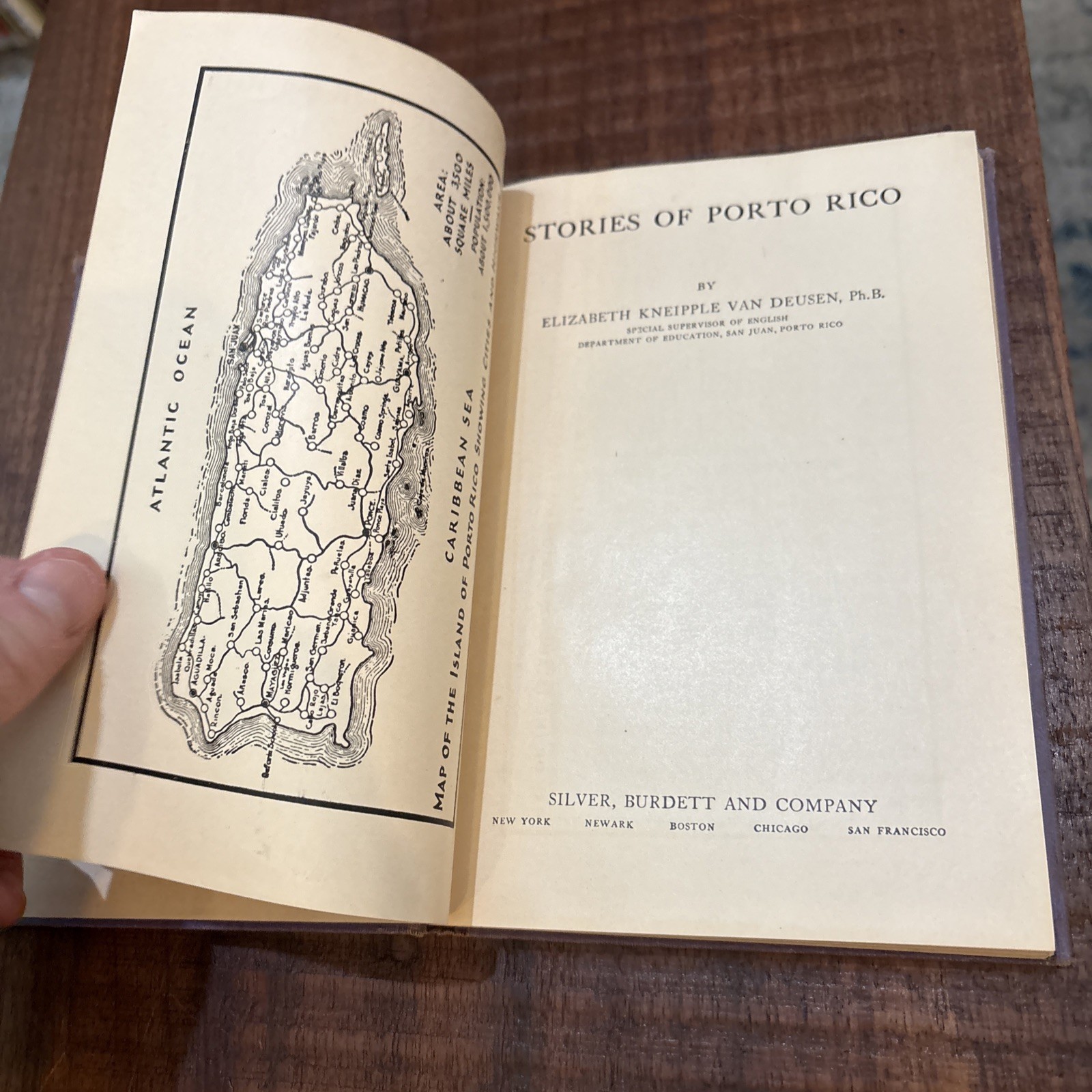 RARE Stories of Porto Rico By Van Deusen HC Puerto Rico b29