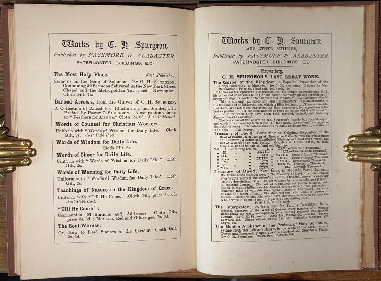 1896 1st Ed. Charles Spurgeon ‘Words of Advice For Seekers’ Baptist Theology
