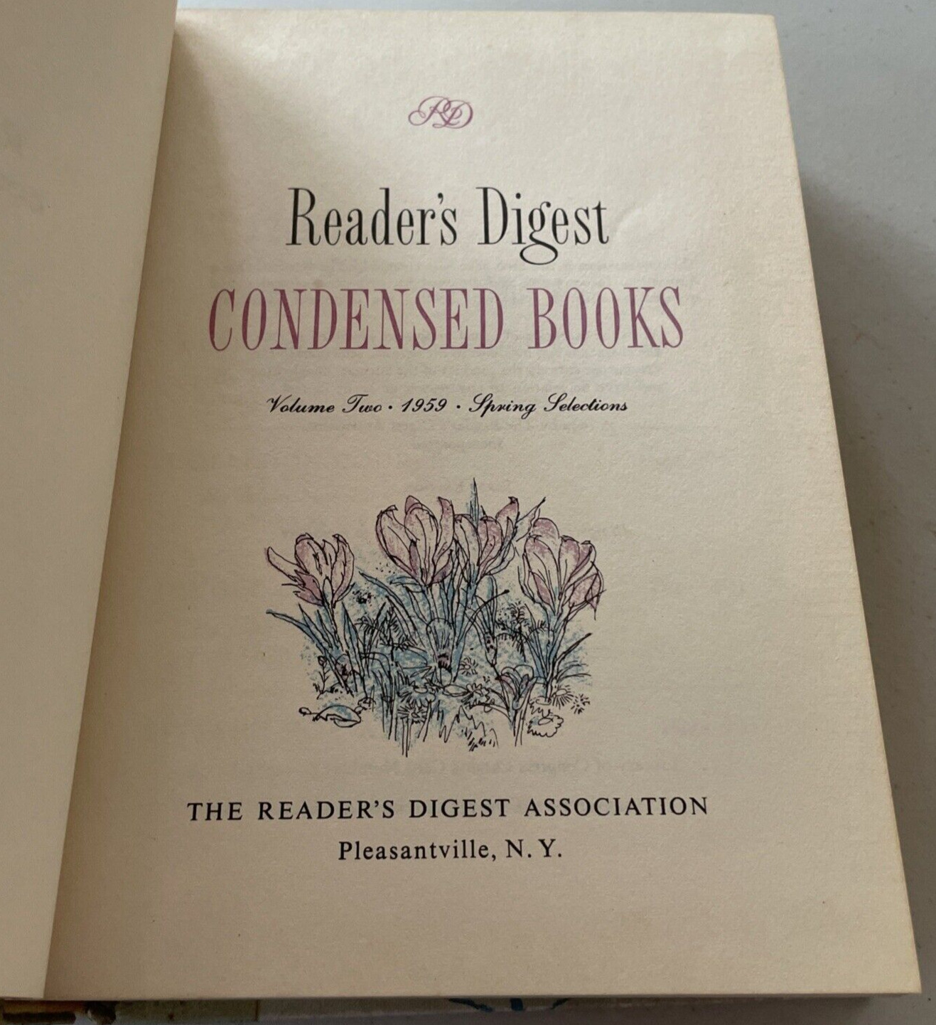 Vintage 1959 READER’S DIGEST CONDENSED BOOKS Hardback First Edition Volume 2