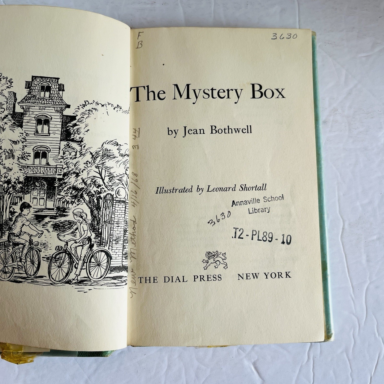 Mystery Box Jean Bothwell 1967 Dial Press Vintage Childrens Hardcover Book DJ