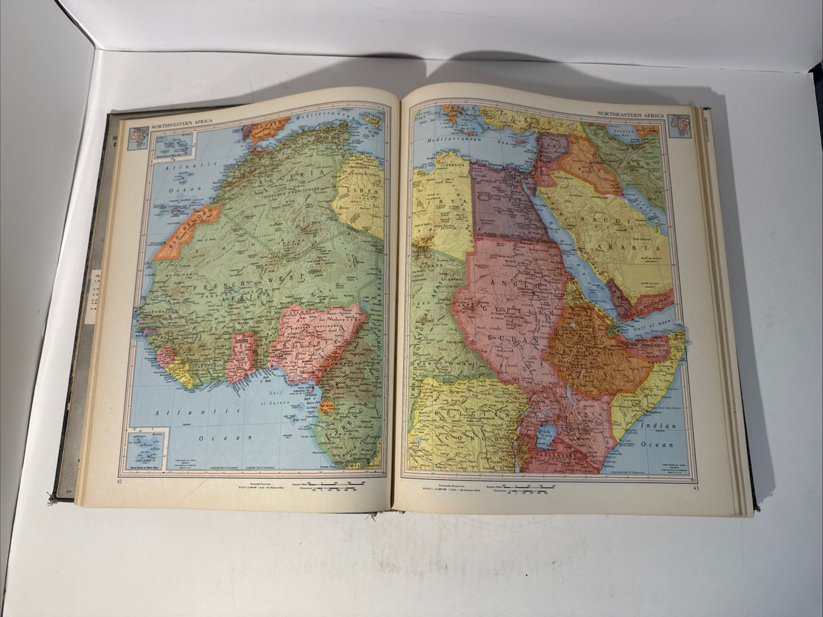 Rand McNally Cosmopolitan World Atlas 2nd Edition 1951 Vintage Hardcover