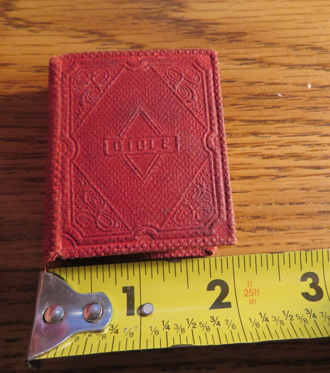 1834 Bible Miniature Lady of Cincinnati, Fisher & Brother, Illustrated Plates