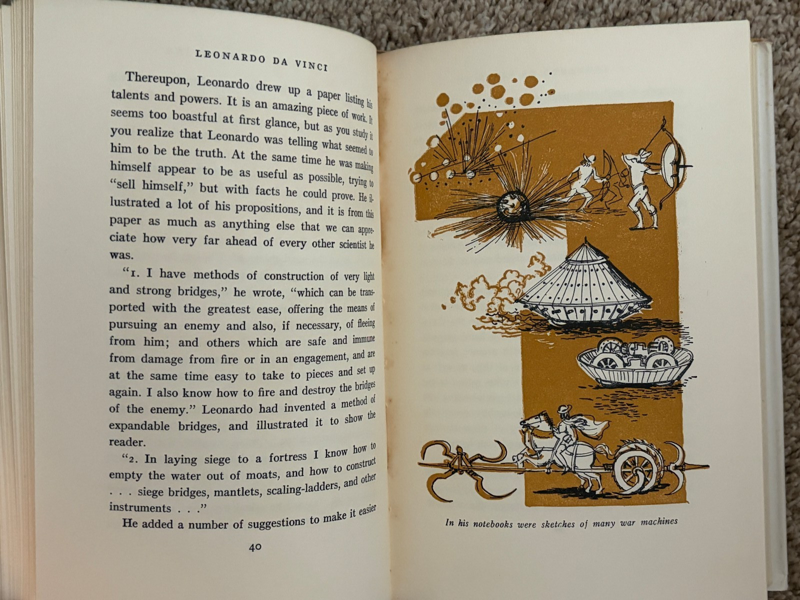 Leonardo Da Vinci (World Landmark Books #27) by Emily Hahn 1956 2nd Printing DJ