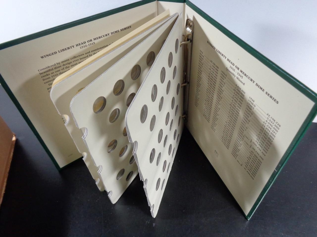 MERCURY DIMES 1916-1945 ARCHIVAL QUALITY COIN BOOK ALBUM LCA2 LITTLETON EMPTY