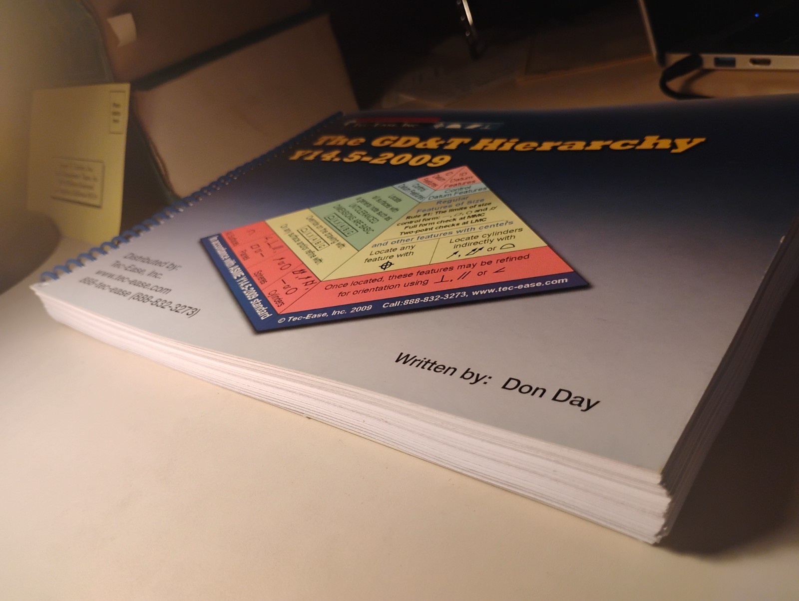 GD&T Hierarchy Y14.5-2009 & Pocket Guide Don Day Tec-Ease Eng. Set VG
