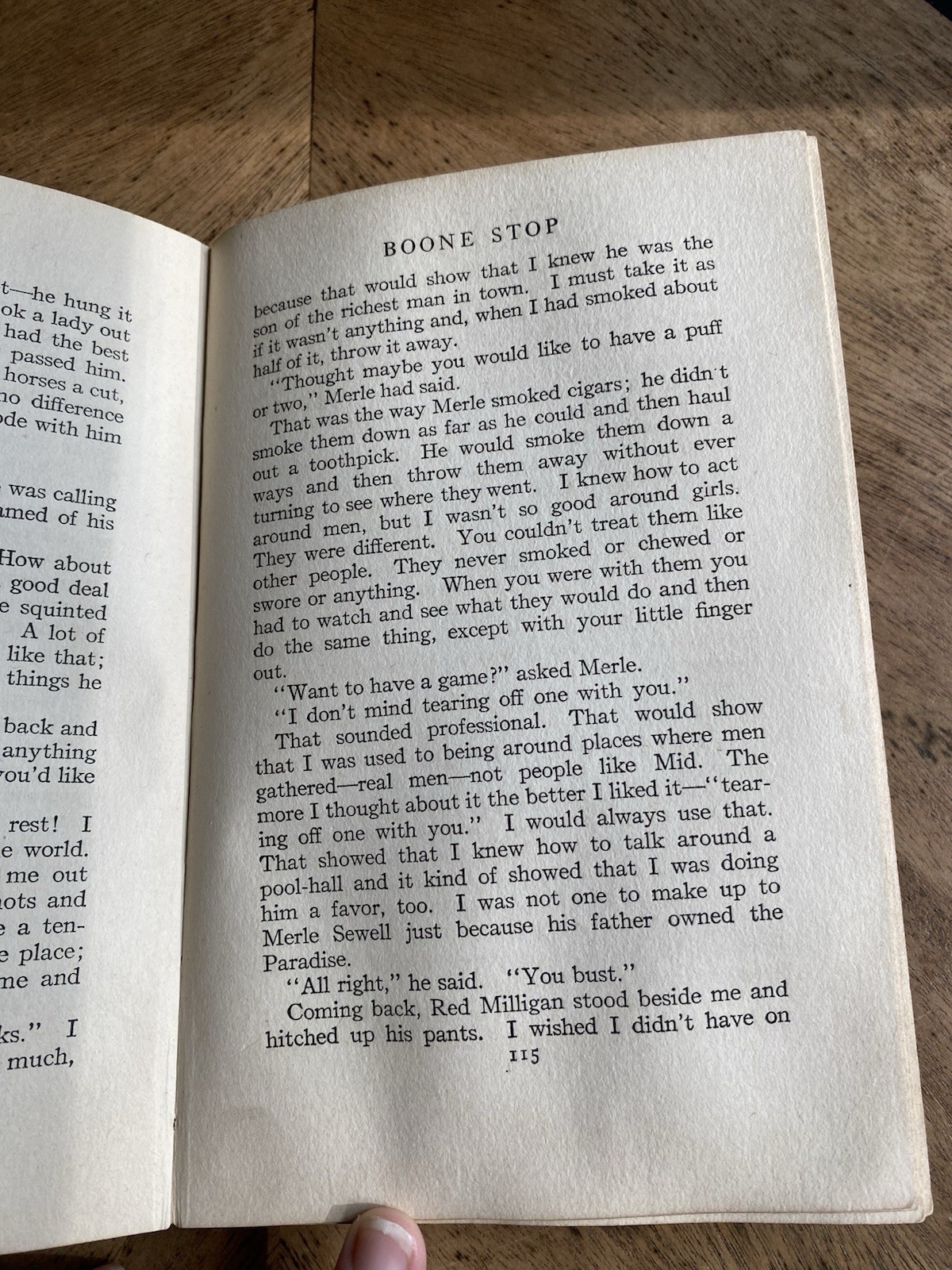 Boon Stop by Homer Croy 1918 Hardcover Book 1st Edition