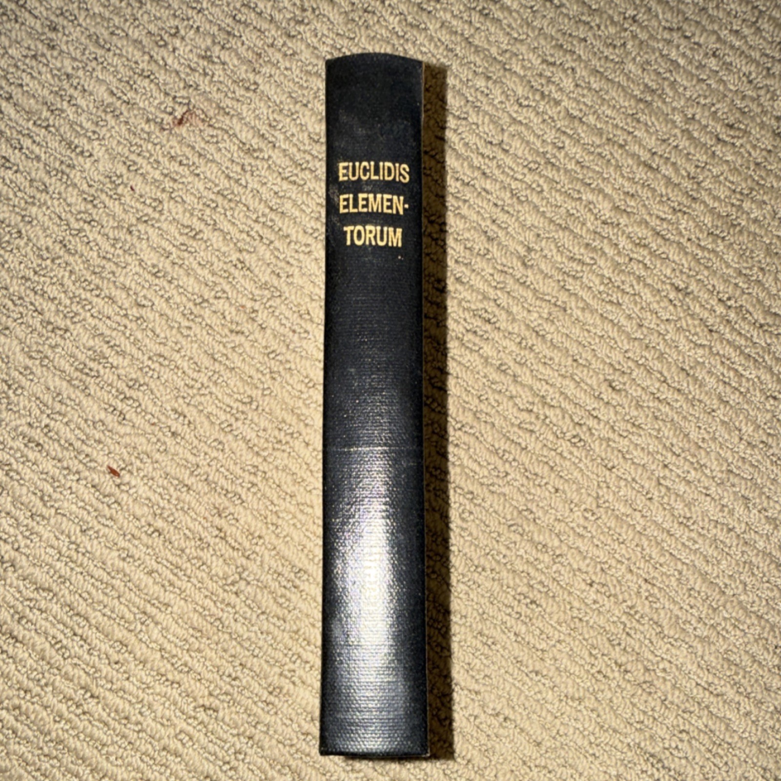 Euclidis Elementorum Euclid Oxoniae 1723 Latin Hardcover Illustrated Ex-Library