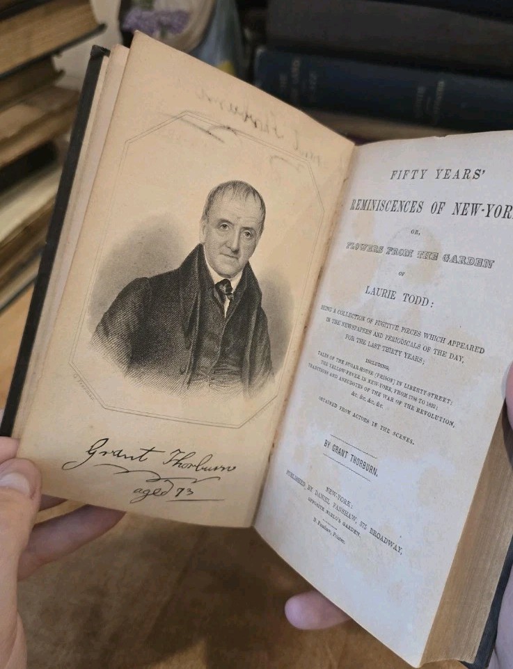 1845 Signed 1st Ed. of Flowers from the Garden of Lori Todd By Grant Thorburn