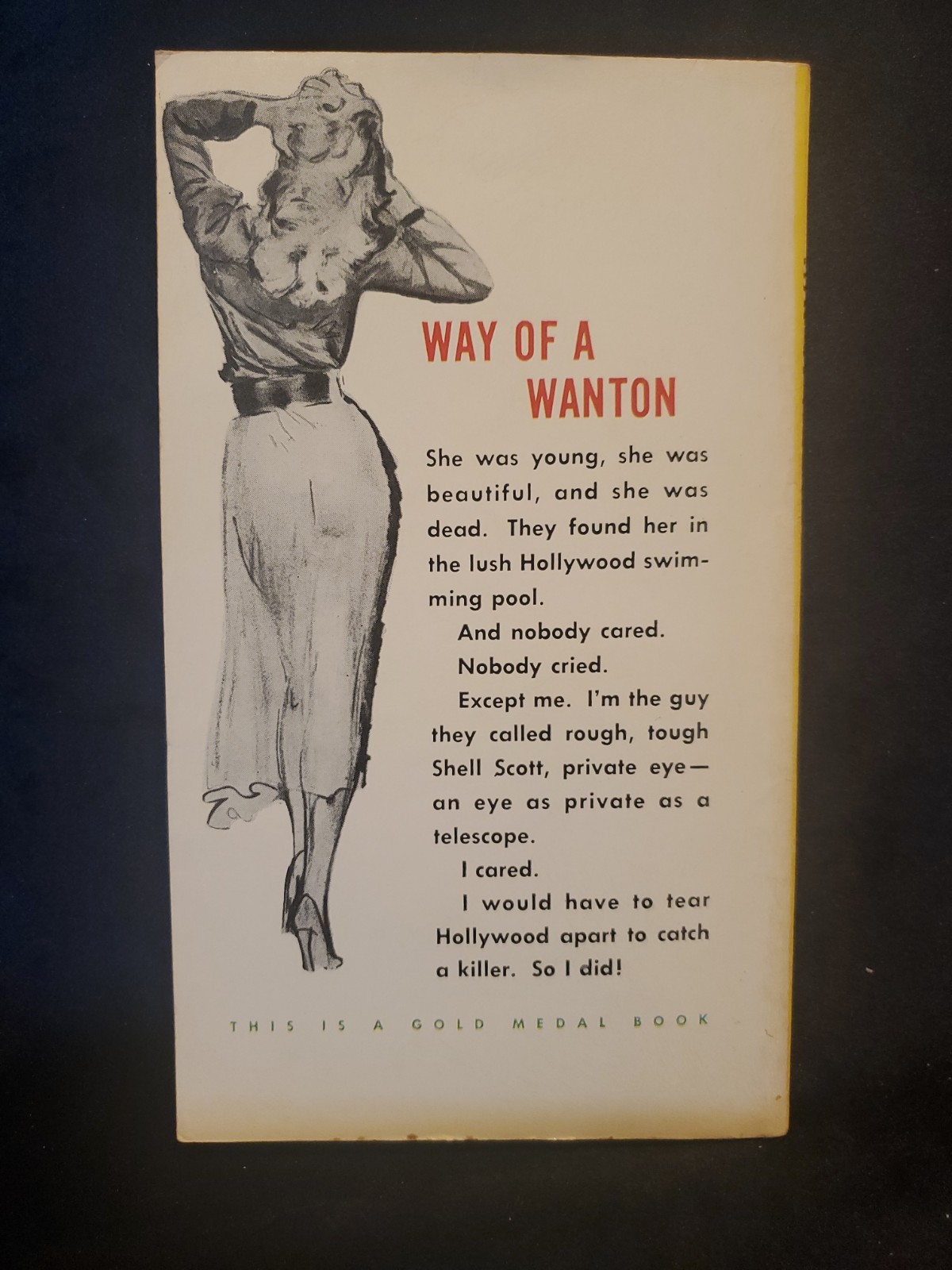 Way Of A Wanton by Richard S Prather 1957 Gold Medal 497 Pulp Hardboiled VG