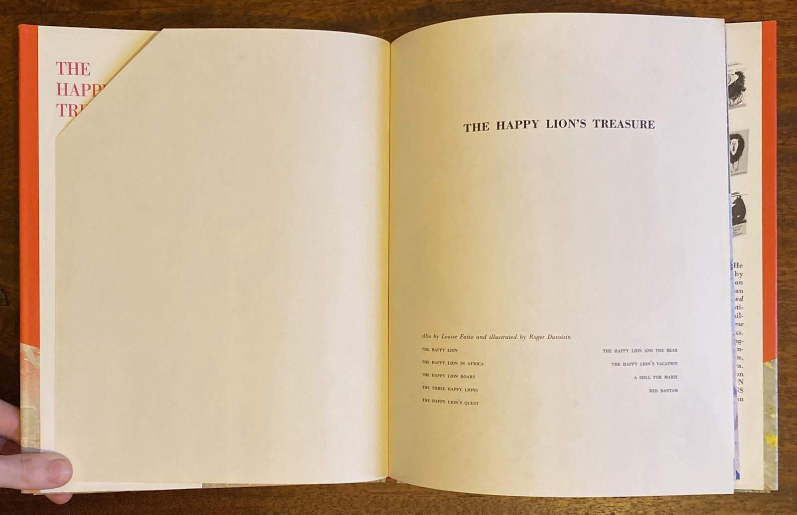 The Happy Lion’s Treasure By Louise Fatio, Roger Duvoisin, Vintage 1970 Ed.