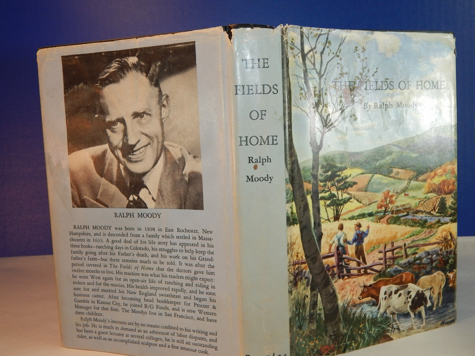 The Fields of Home by 1953 Ralph Moody Hardback Dustcover