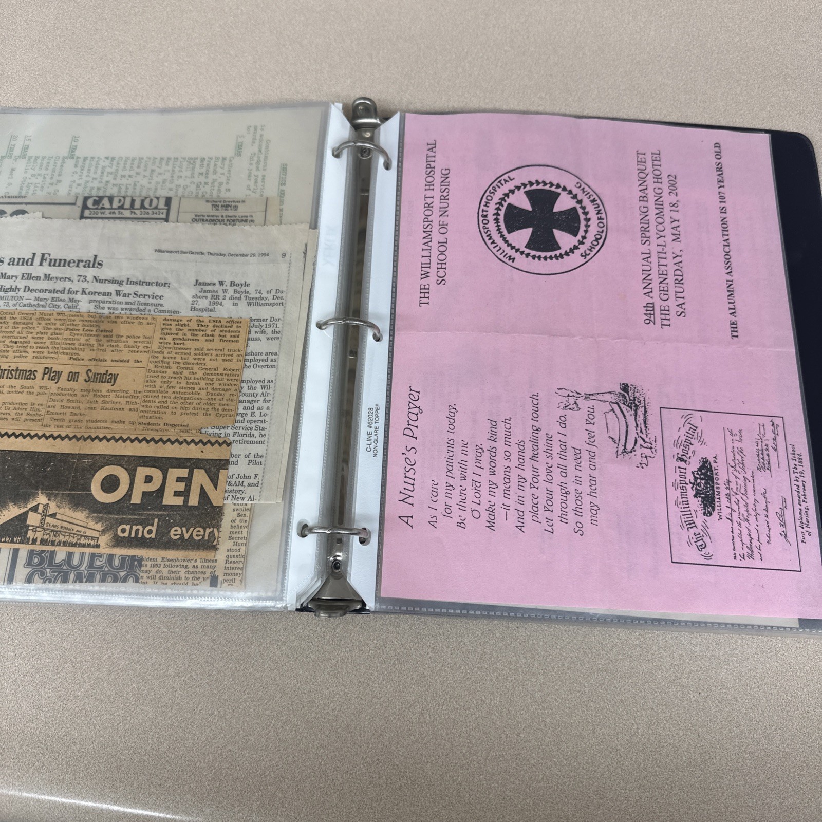 Vtg Nursing School Student Notes Manuscripts Diary Ephemera 1950’s 60’s Licenses