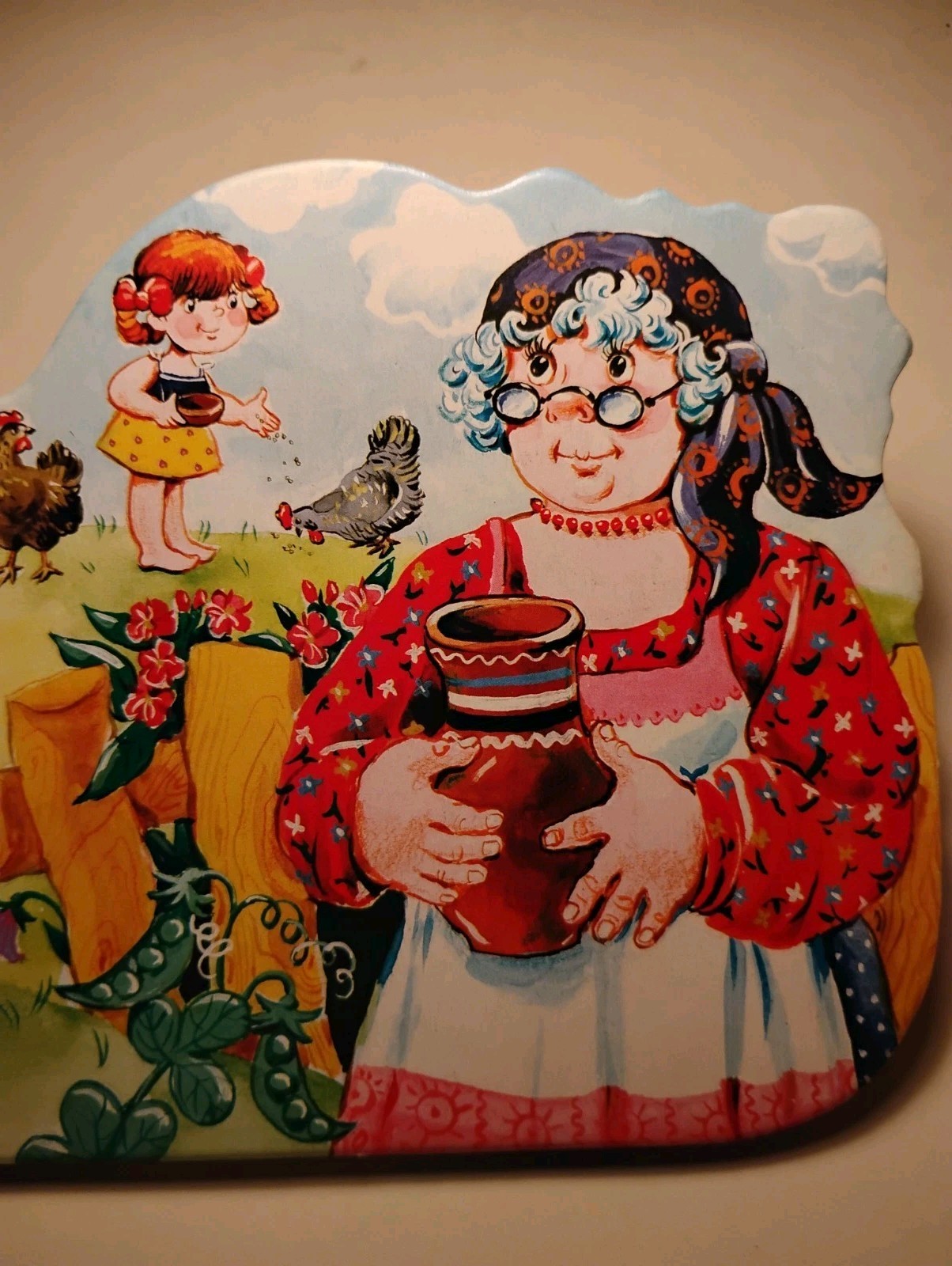 PYKH Belarusian Folk Tale Die-Cut Board Book Russian Children’s Book Kuznetsova