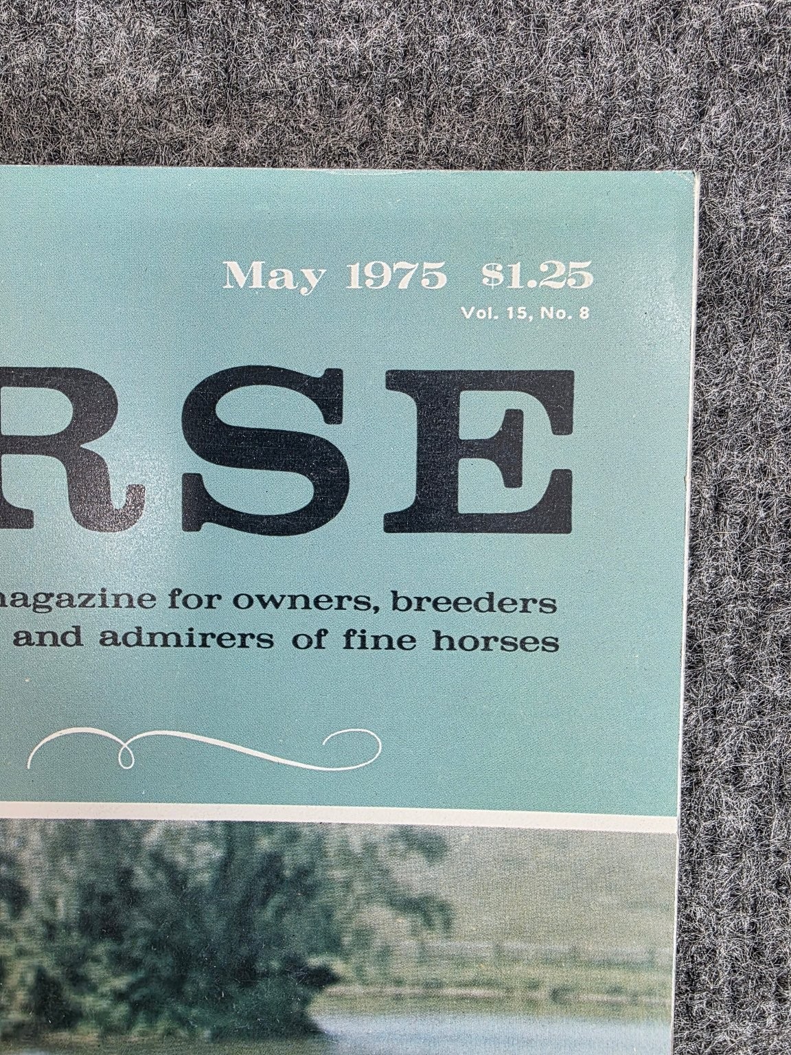ARABIAN HORSE WORLD May 1975 Vol 15 No 8 Count Dorsaz Bonique Equestrian