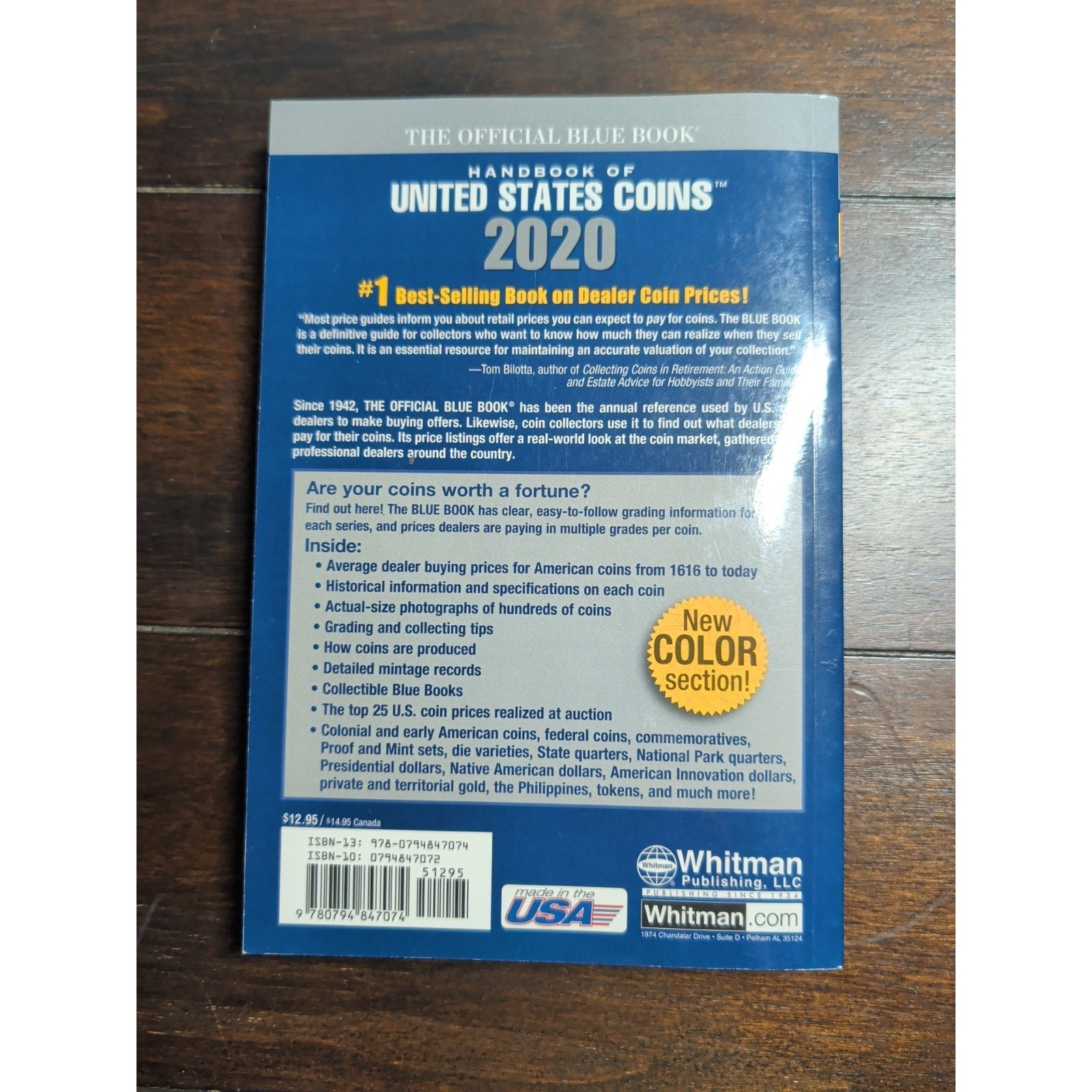 Whitman 2020 Blue Book, Handbook of US Coins, Paperback