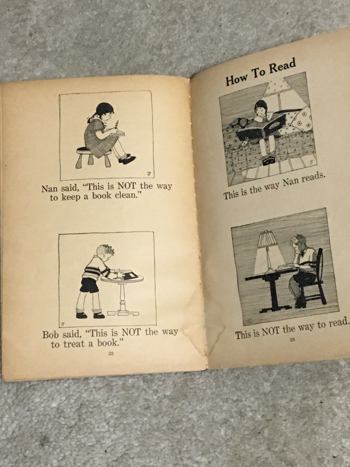 Vntg 1934 “Library” By Eleanor Johnson Unit Study Books Pub, Columbus OH, 24 Pgs