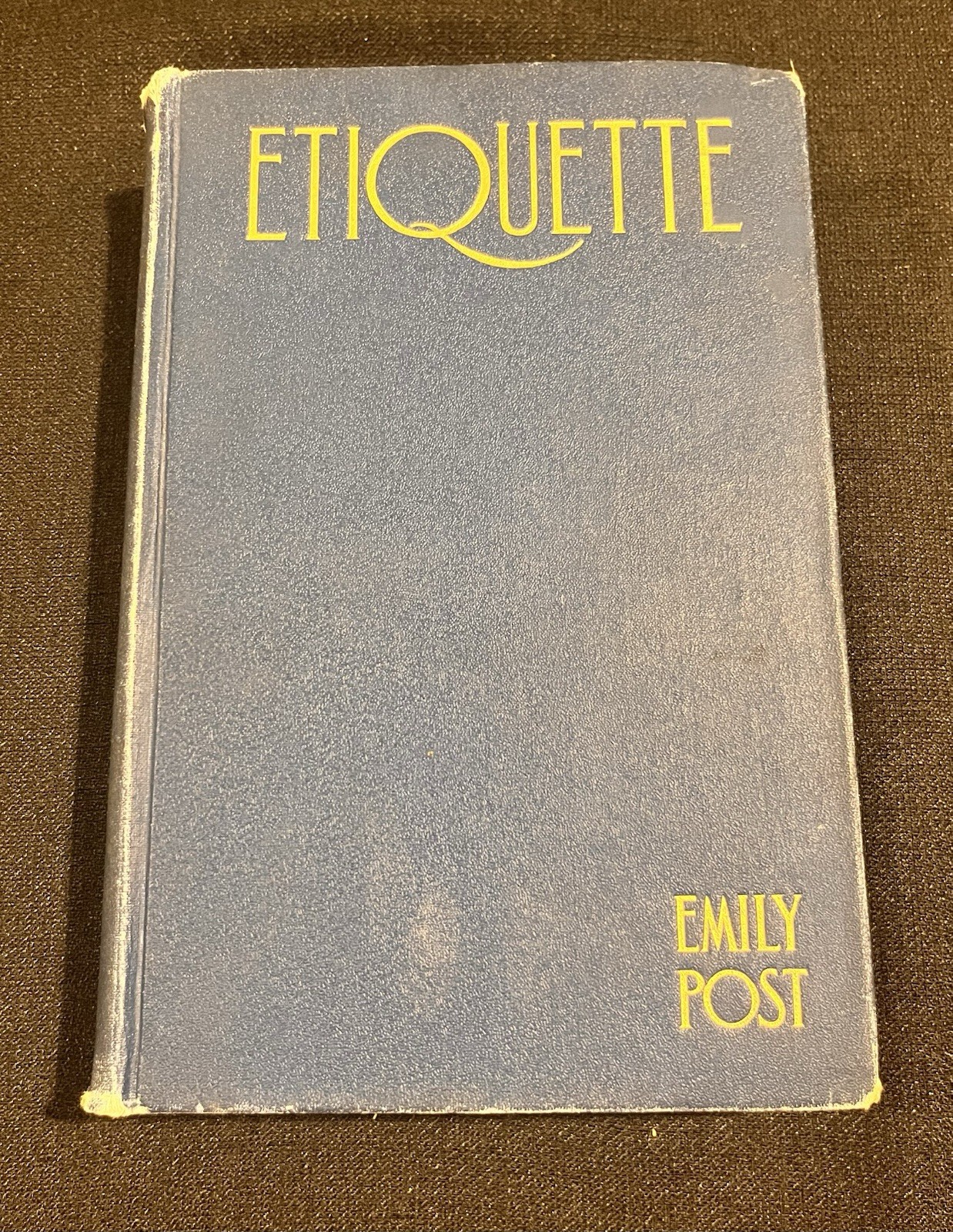 Antique Book “Etiquette” by Emily Post; 1923; 9th Ed. Illustrated