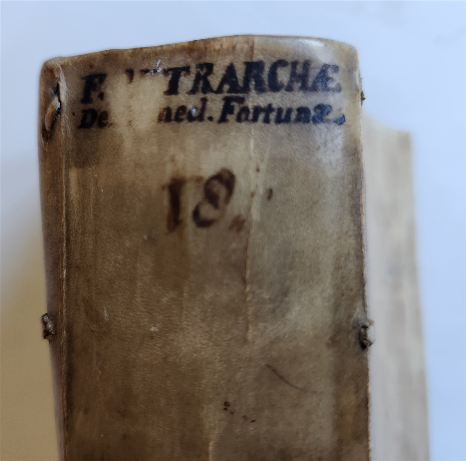 1577 PETRARCH Francisci Petrarchae poetae oratorisque antique VELLUM BOUND