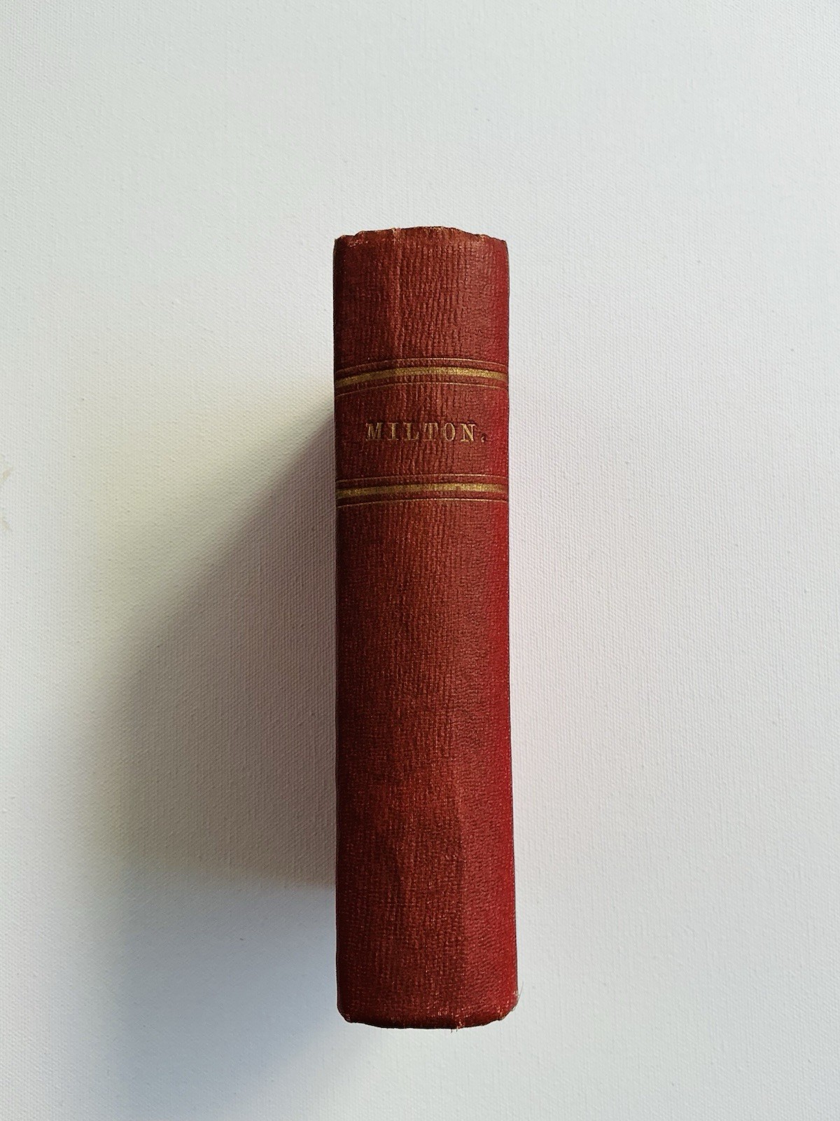 THE POETICAL WORKS OF JOHN MILTON PARADISE LOST POEMS MEMOIR Vintage 1800’s HC