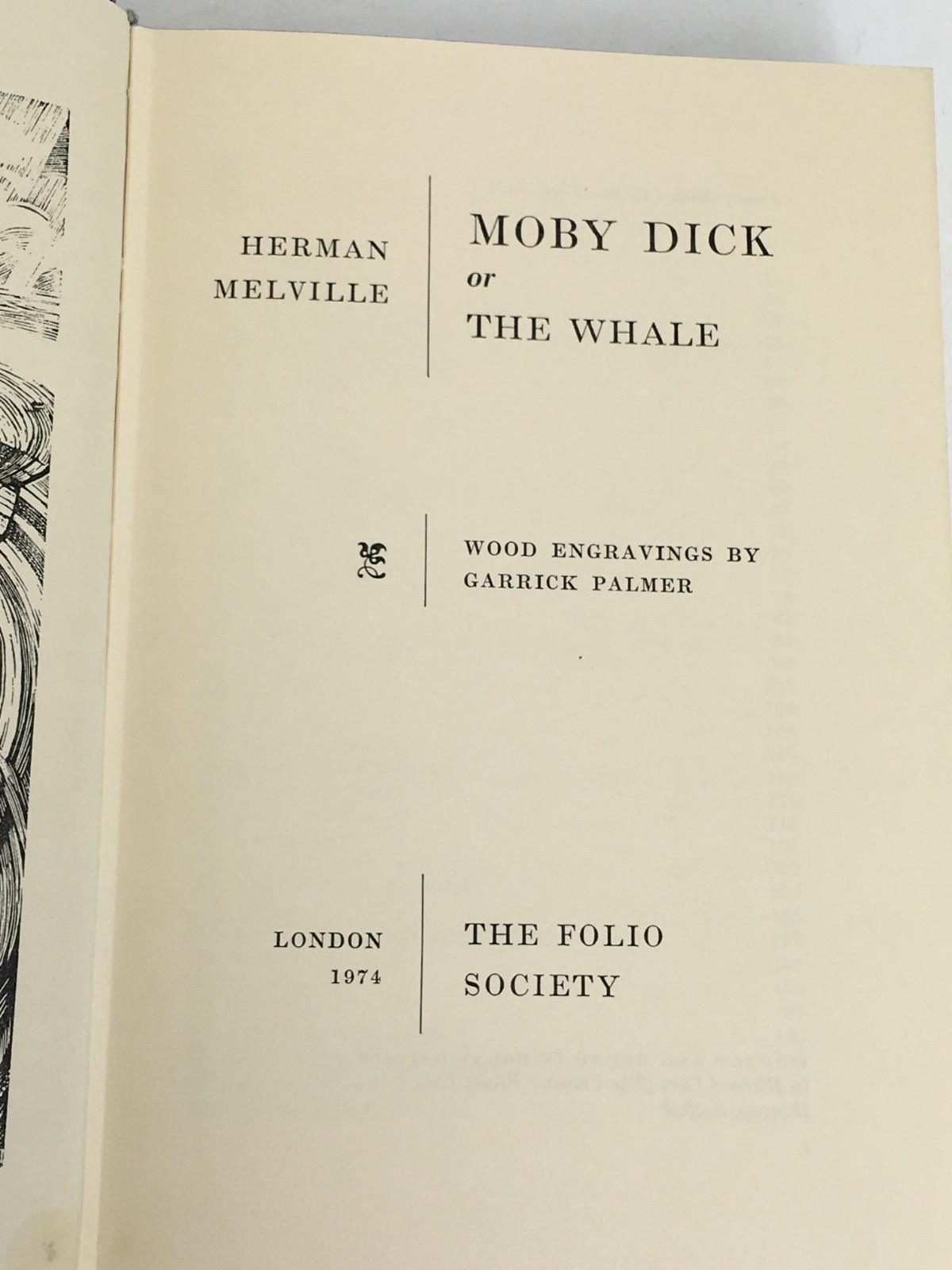 Moby Dick or The Whale Herman Melville The Folio Society Edition 1974 Slip Case