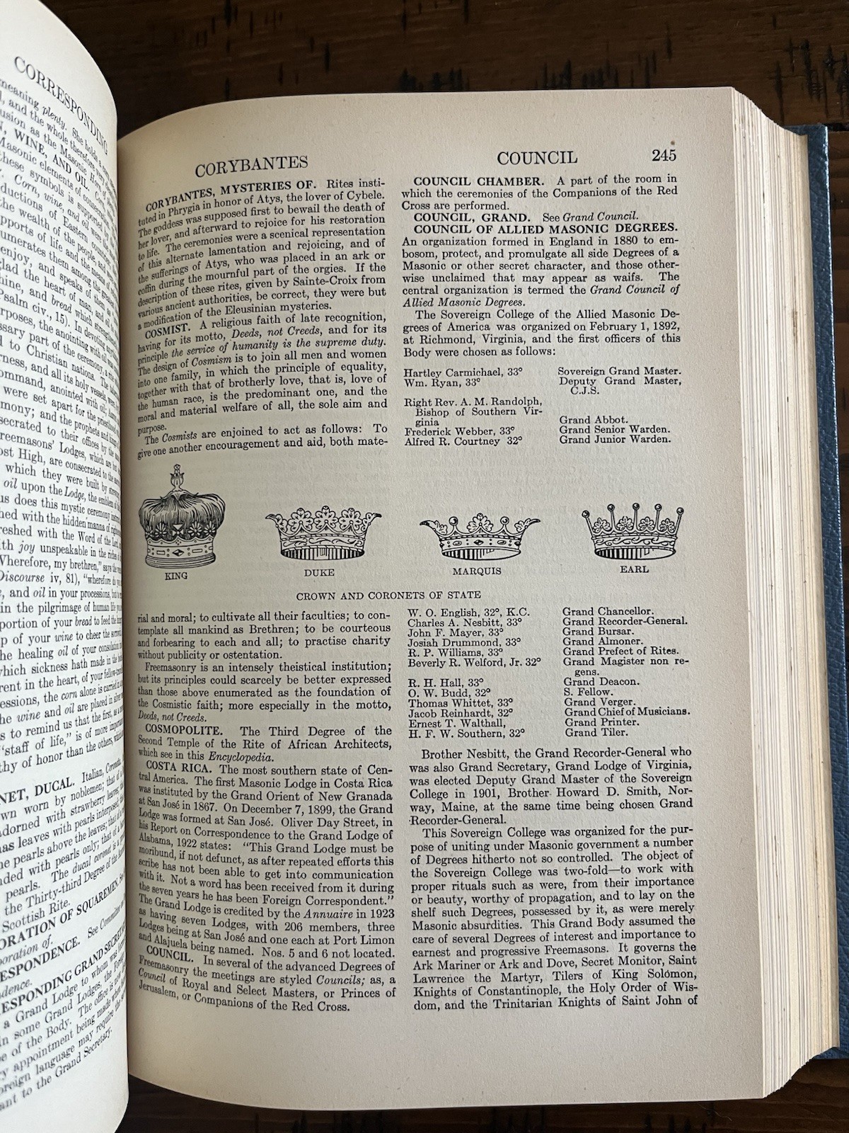 Encyclopedia Freemasonry Revised Albert Mackey Three Volumes 1946 3 Masonic