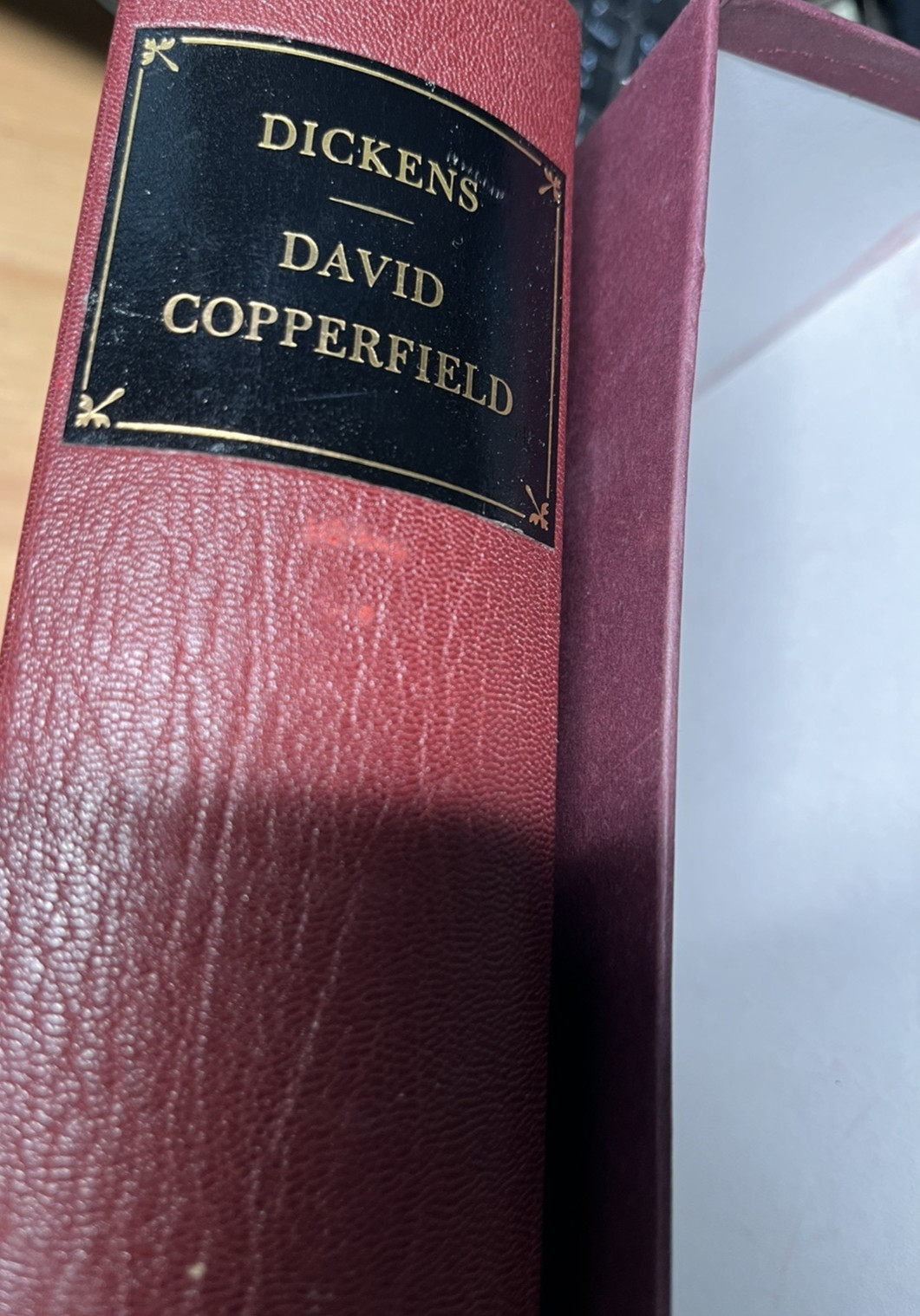 David Copperfield Charles Dickens -Folio Society quarter leather bound