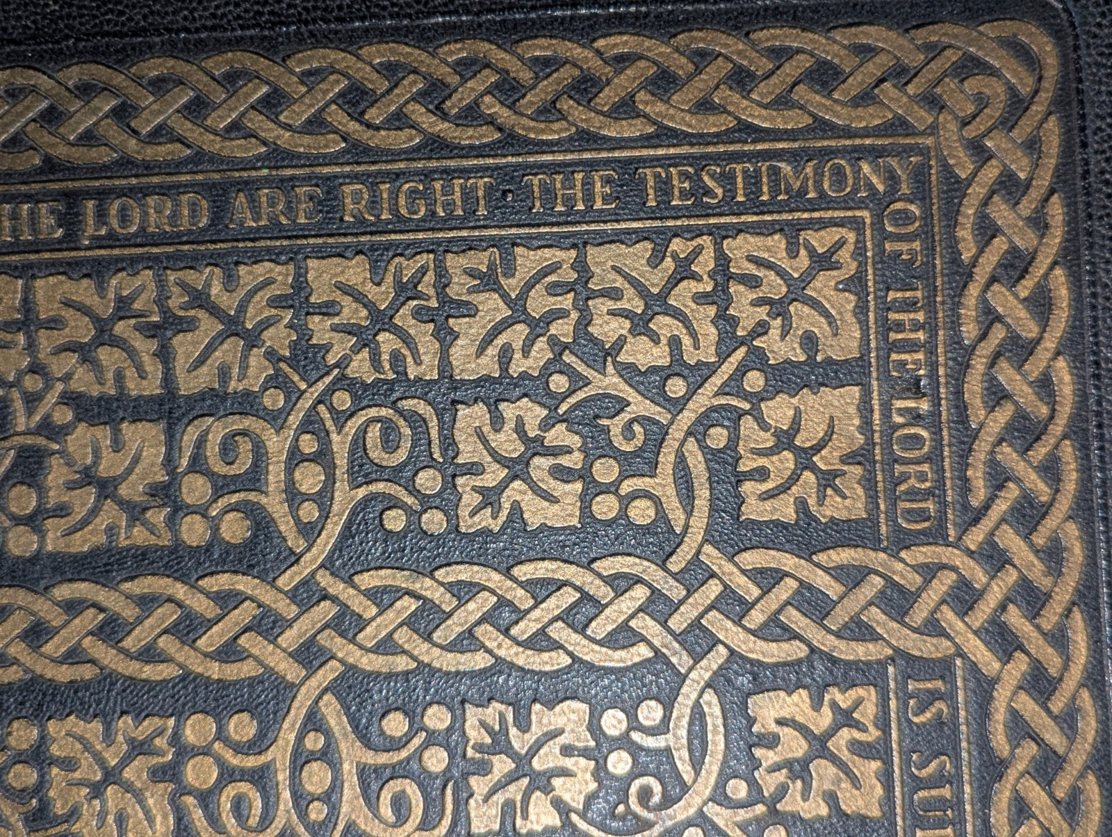 Vintage KJV Holy Bible 1950 King James Golden Book Edition 1950 Embossed Leather