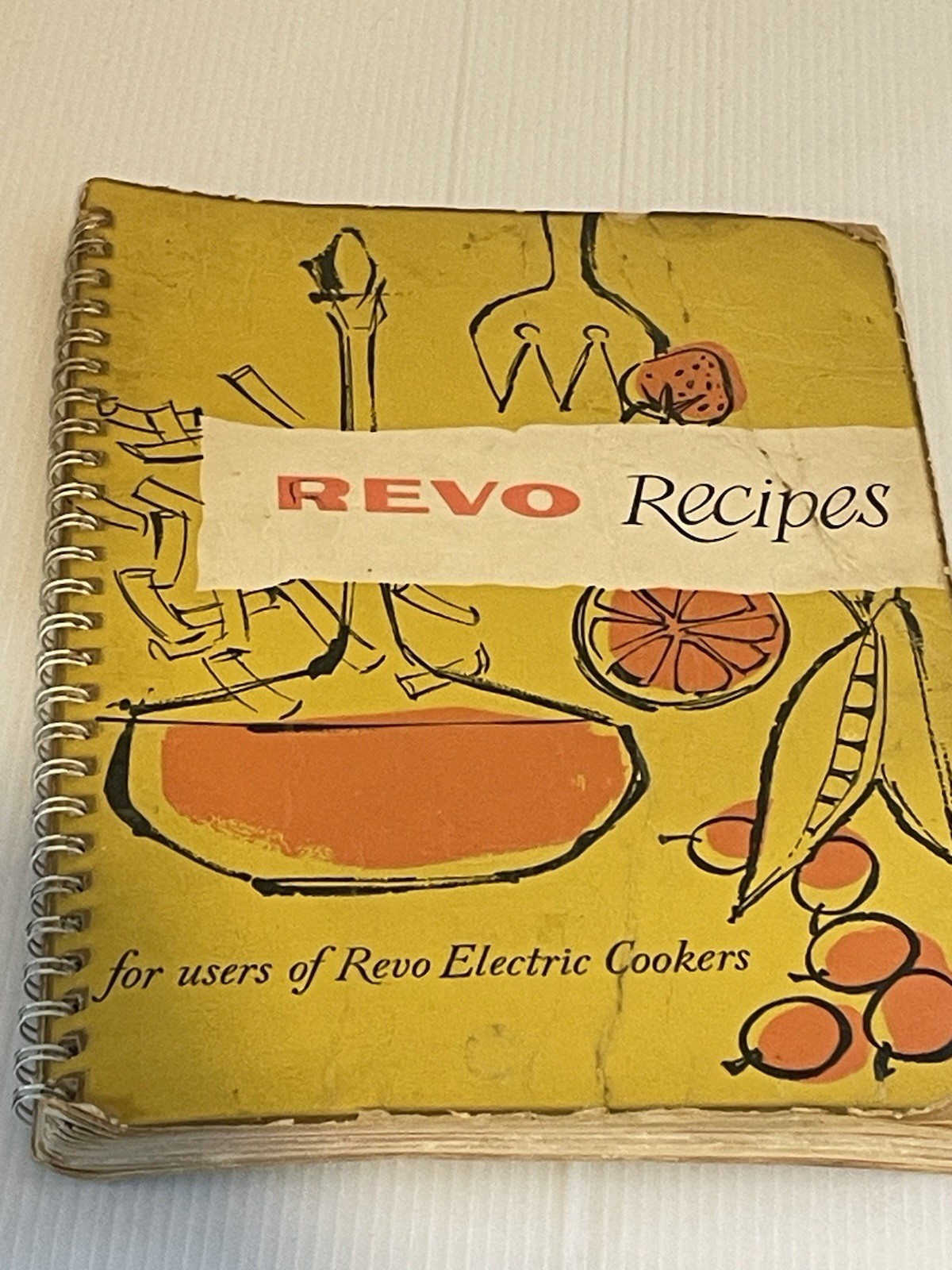 Vtg Spiral Bound REVO Recipes Cookery Book Revo Electric Cookers + 1 Other Trad