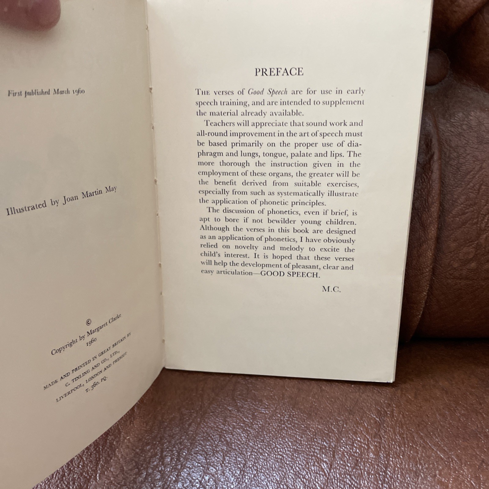 Good speech 1960 vintage children’s book- Odhams Press Books