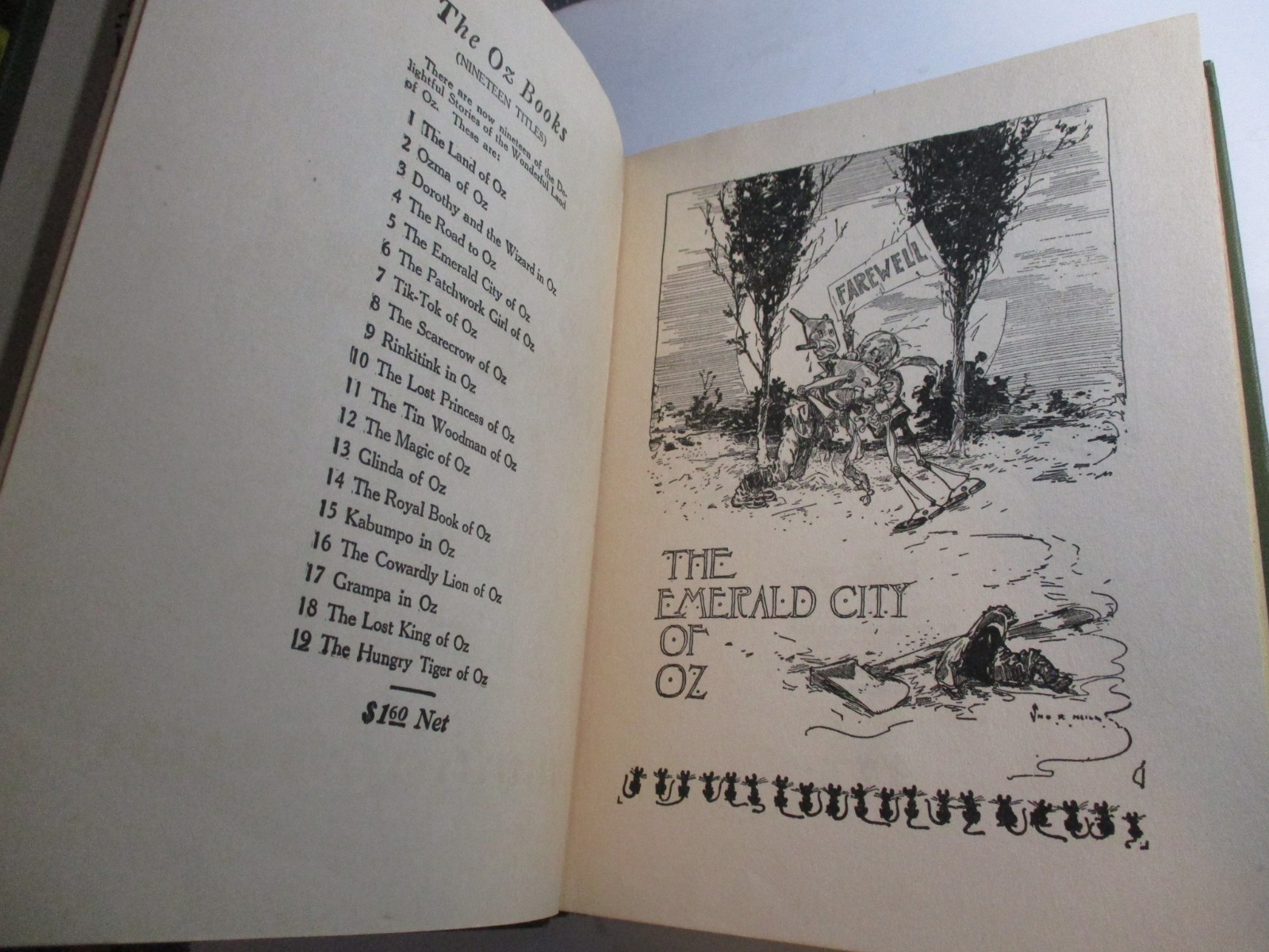 Emerald City of Oz, L Frank Baum, Reilly & Lee, 12 Color Plates, 1920s Edition