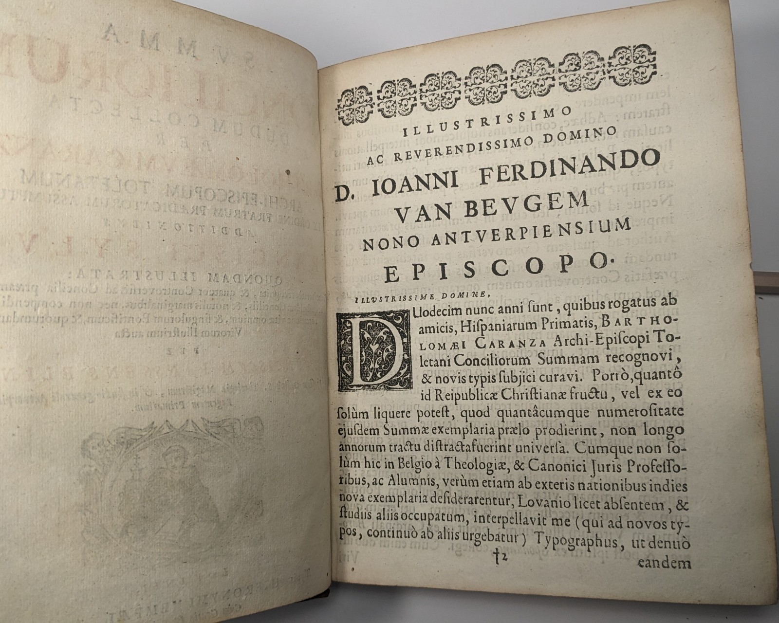 1681 Carranza Summa Conciliorum Latin Theology Leuven Monastery Provenance