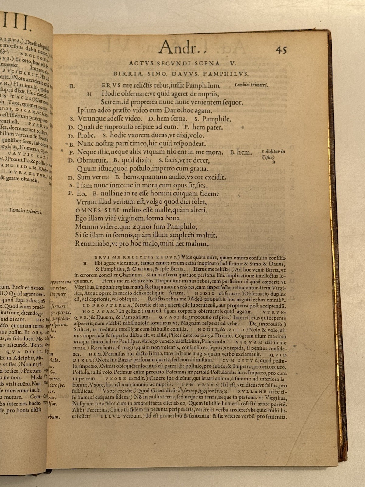 Terence’s Comedies 1536 ESTIENNE FOLIO; Ancient Classics Post-Incunable 1st Ed.