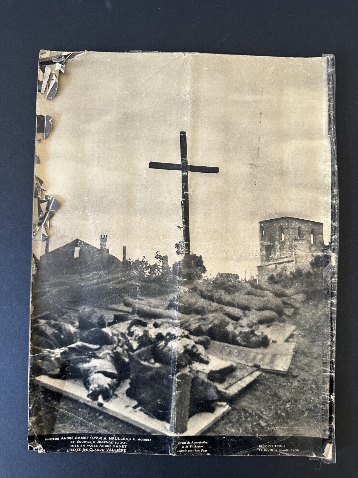 Oradour Sur Glane French town massacre WWII remembrance history France book VTG