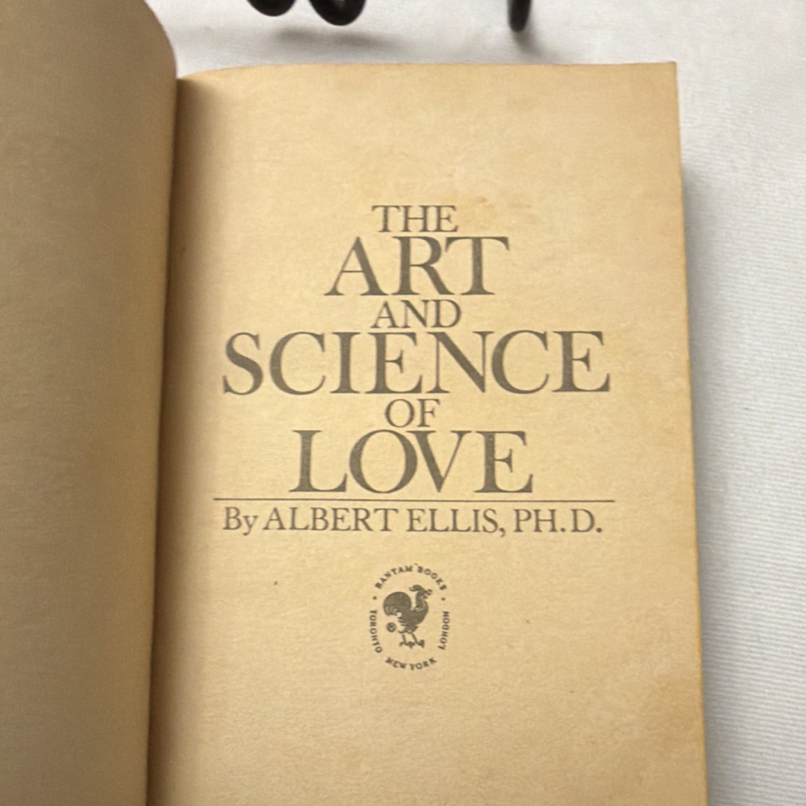 The Art and Science of Love by Albert Ellis Ph.D. Bantam Books 1969 Vintage PB