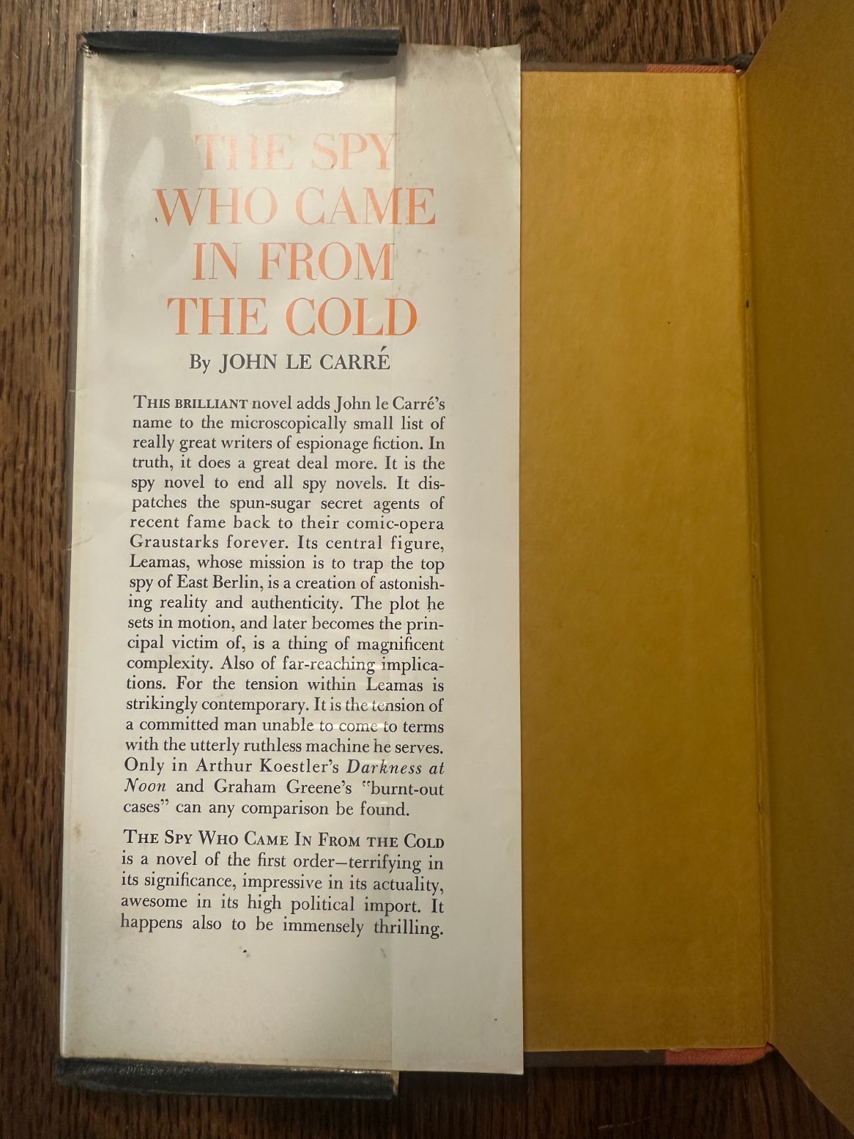 The Spy Who Came in from the Cold by John Le Carre 1964 HC/DJ FIRST U.S. EDITION