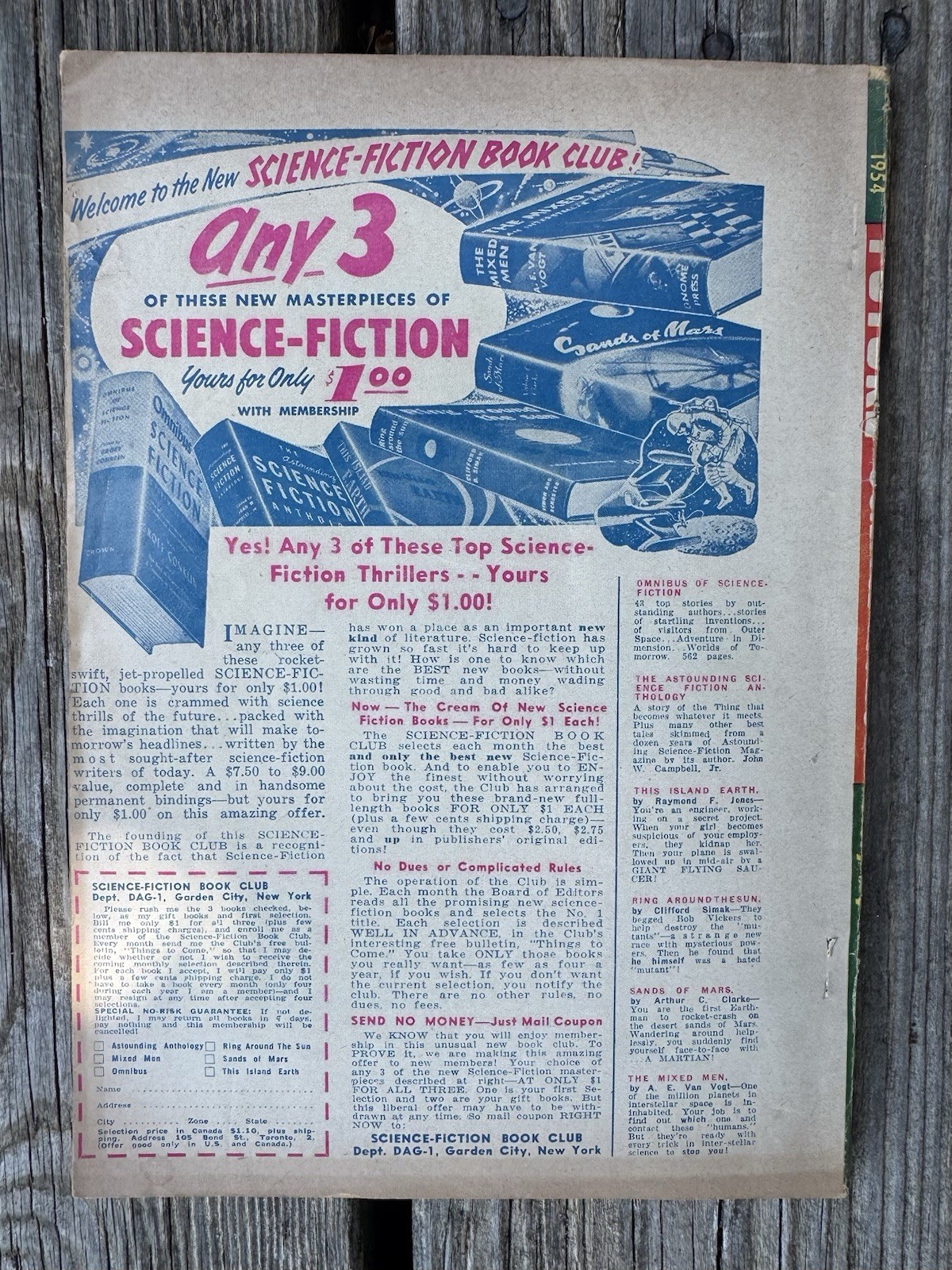 FUTURE SCIENCE FICTION • FANTASTIC STORY • STARTLING STORIES • PLANET STORIES