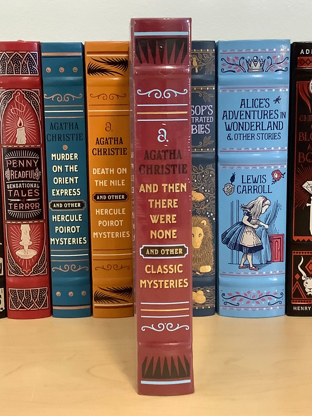 And Then There Were None & Other Classic Mysteries by Agatha Christie – leather