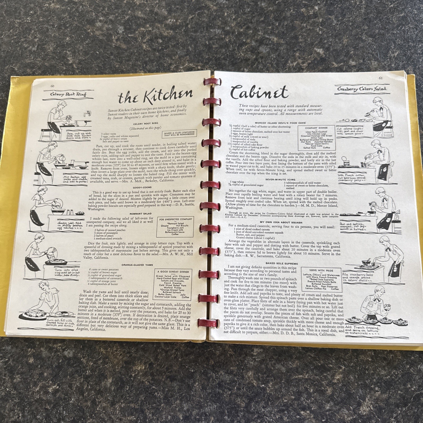 Sunset’s New Kitchen Cabinet Cook Book 1938 First Edition First Printing