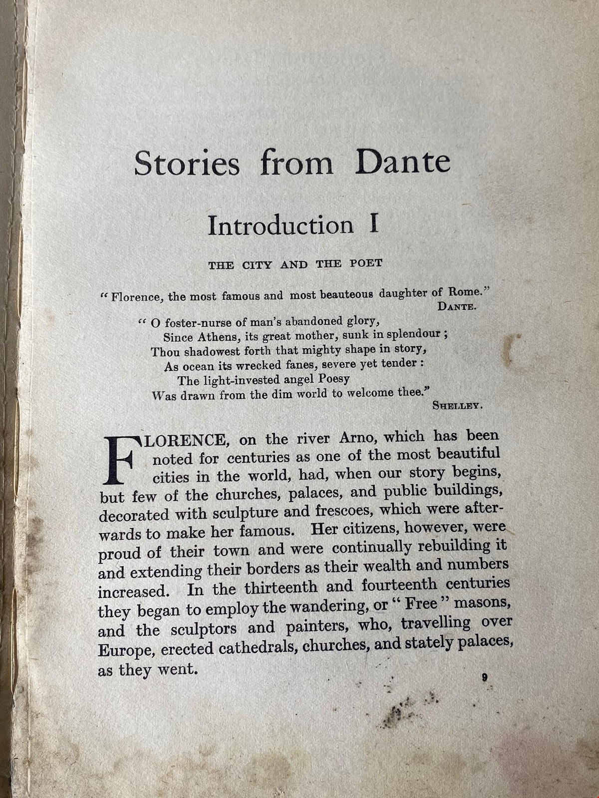 Antique Leather Bound Stories from Dante by Susan Cunnington Vintage Book Fair