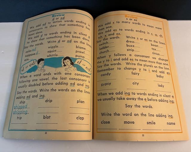 Vintage 1964 Whitman More Steps In PHONICS Book Volume III Workbook Ages 7-9