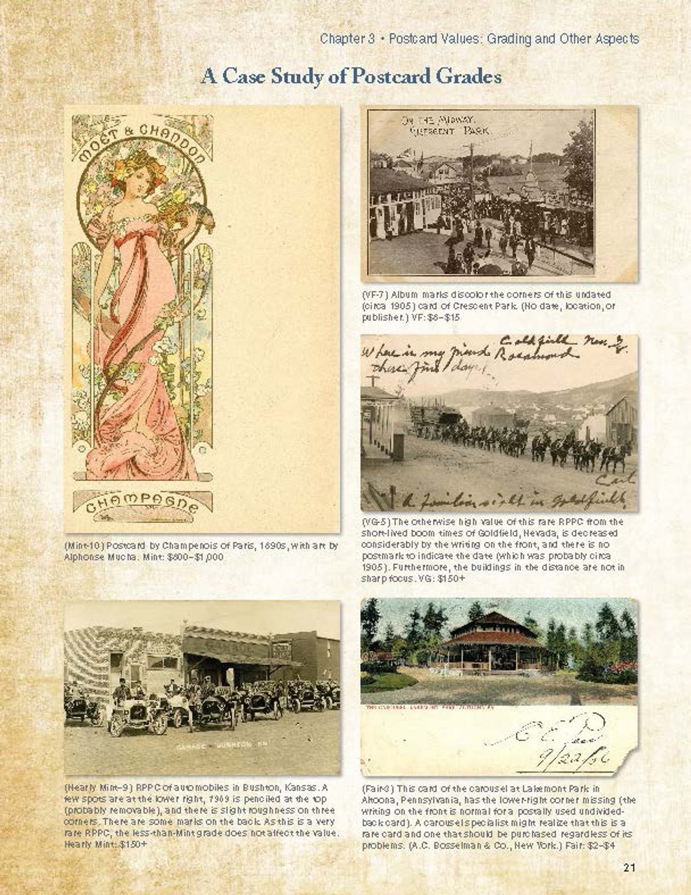 Guide Book of Collectible Postcards Collector Christams Gift Color Catalog 2020